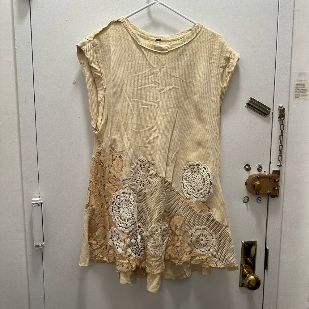 Embroidered Free People Mini Dress/Tunic